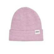 Czapki damskie - Czapka damska Only Spring Life beanie różowa - miniaturka - grafika 1