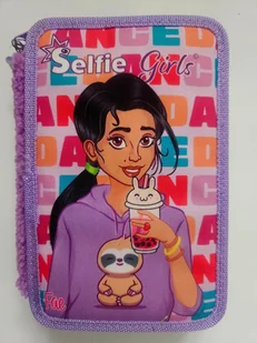 Piórnik Szkolny z Wyposażeniem Selfie Girls 27 elementów, Różowy - Piórniki Piórnik Szkolny z Wyposażeniem Selfie Girls 27 elementów, Różowy - Piórniki - miniaturka - grafika 1