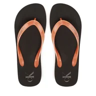 Klapki i japonki damskie - Japonki Calvin Klein Jeans Beach Sandal Monologo Tpu YW0YW01719 Złoty - miniaturka - grafika 1