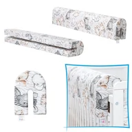 Zabezpieczenia dla dzieci - Ochraniacz do łóżeczka na barierkę - Ochraniacz piankowy i z bawełny 90 cm - miniaturka - grafika 1