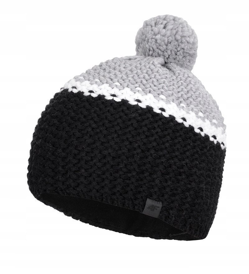 4F GRUBA WEĹNIANA CZAPKA ZIMOWA CAD013 / rozm S