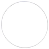 Wyposażenie pokoiku dziecięcego - [000101] Obręcz metalowa baza do łapacza snów 10cm biała - miniaturka - grafika 1