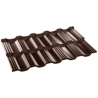 Pokrycia dachowe - Blachodachówka REVO-Sim 25 brązowy mat - miniaturka - grafika 1