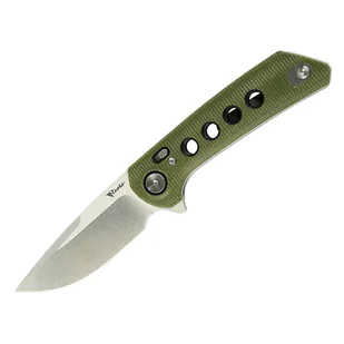 Nóż składany Reate PL-XF-3 Green Micarta/Black G10 Inlay, Stonewashed Nitro-V - Noże - miniaturka - grafika 1