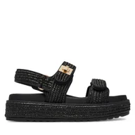 Sandały damskie - Sandały Steve Madden Bigmona 11003034 Czarny - miniaturka - grafika 1