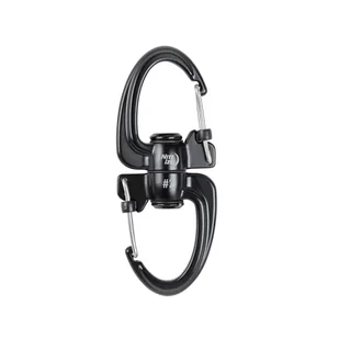 Nite Ize - Karabińczyk S-Biner 360 SlideLock Dual Carabiner #2 - Czarny - SBLR2-01-R3 - Sprzęt wspinaczkowy - miniaturka - grafika 1