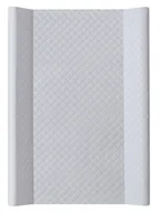 Przewijaki - Ceba Baby Podwójna mata do przewijania z płytą stałą 50x70) Comfort Caro Szara - miniaturka - grafika 1