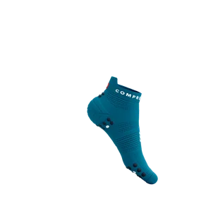 COMPRESSPORT Skarpetki do biegania krótkie ProRacing Socks V4 mosaic blue/magent - Skarpetki sportowe męskie - miniaturka - grafika 6