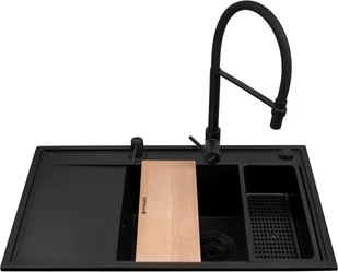 Pyramis CAMEA 79x50 1B1D R+bateri SERINA BE - Zlewozmywaki - miniaturka - grafika 1