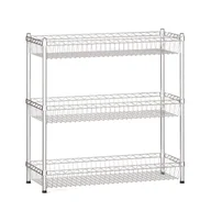 Szafy i regały magazynowe - Regał druciany z półkami/koszami, 900x900x350 mm, 3 półki - miniaturka - grafika 1