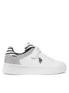 Buty dla dziewczynek - U.S. Polo Assn. Sneakersy BRYGIT001 S Biały - miniaturka - grafika 1