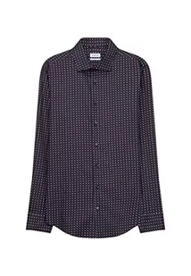 Seidensticker Męska koszula biznesowa – koszula bez prasowania o bardzo wąskim kroju – X-Slim – długi rękaw – kołnierz kent – 100% bawełna, granatowy, 39 - Koszule męskie - miniaturka - grafika 1