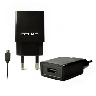 Beline Beline Ładowarka sieciowa USB + microUSB 1A czarna + EKSPRESOWA 24H BELI0008 - Ładowarki do telefonów - miniaturka - grafika 2