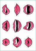 Prace ręczne dla dzieci - Tatuaże Tymczasowe Lip Tattoo Set - miniaturka - grafika 1