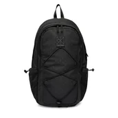Plecaki - Calvin Klein Plecak Utility Emblem Bungee Backpack LV04D3301G Czarny - miniaturka - grafika 1