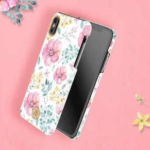 Kingxbar Blossom etui ozdobione oryginalnymi Kryształami Swarovskiego iPhone XS Max różowy - Etui i futerały do telefonów - miniaturka - grafika 14