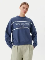 Bluzy damskie - New Balance Bluza Athletics Nautical Lobster WT51923 Niebieski Oversize - miniaturka - grafika 1