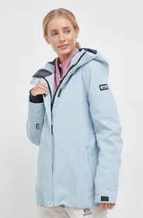 4F kurtka snowboardowa kolor niebieski - Kurtki i kamizelki sportowe damskie - miniaturka - grafika 1