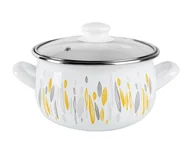 Garnki - Emalia Polska Pleszew Garnek Pyza z pokrywką Autumn 22 cm 5,3 l 0G0391 - miniaturka - grafika 1