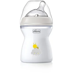 Butelka CHICCO NaturalFeeling 250 ml Szary - Butelki dla niemowląt - miniaturka - grafika 1