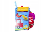 Zabawki sensoryczne - KSIĄŻECZKA SZELESZCZĄCA MIĘKKA SENSORYCZNA KOLOROWA EDUKACYJNA NIEMOWLĘCA - miniaturka - grafika 1