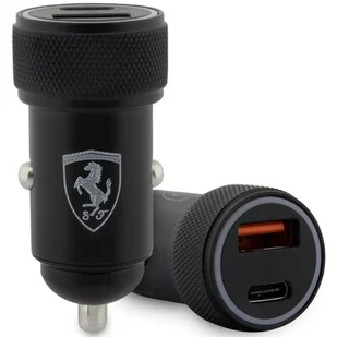 Ładowarka samochodowa Ferrari FECCMENK PD-QC 3.0 36W Fast Charge Black (3666339121266) - Ładowarki samochodowe - miniaturka - grafika 1