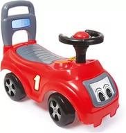 Jeździki dla dzieci - DOLU DOLU Jeździk autko z oparciem czerwony - miniaturka - grafika 1