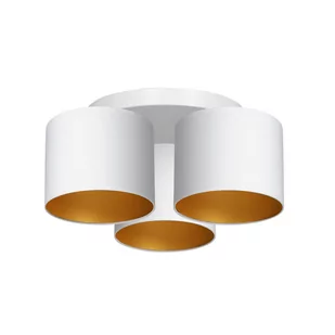 Luminex Arden 3443 Plafon Oprawa sufitowa 3x60W E27 biały/złoty - Lampy sufitowe - miniaturka - grafika 1