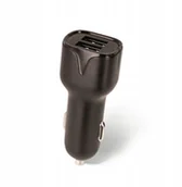 Ładowarki samochodowe - Ładowarka samochodowa Setty 2xUSB 2,4A czarna R - miniaturka - grafika 1
