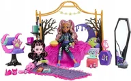 Lalki dla dziewczynek - Monster High HPW80 Zestaw Piżamowe Party Z Clawdeen Wolf I Draculaura HPW80 - miniaturka - grafika 1