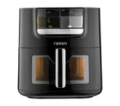 Frytkownice - Raven Frytkownica niskotłuszczowa EFN011 z funkcją mgiełki wodnej i olejowej 1800W 7l 8 programów automatycznych - miniaturka - grafika 1