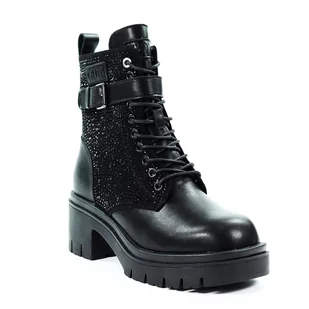 Botki damskie ocieplane GOE 4041 cyrkonie skóra - Botki damskie Botki damskie ocieplane GOE 4041 cyrkonie skóra - Botki damskie - miniaturka - grafika 1