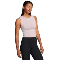 Koszulki sportowe damskie - Damski top treningowy Under Armour UA Vanish Seamless Tank - beżowy - UNDER ARMOUR - miniaturka - grafika 1