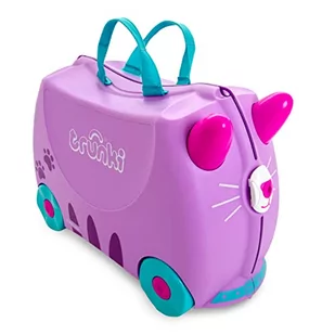 Trunki Walizka dla dzieci i bagaż podręczny dla dzieci: Cassie Cat (Lilac) - Walizki - miniaturka - grafika 1