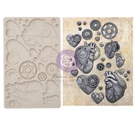 Akcesoria rzeźbiarskie - Foremka silikonowa Finnabair - STEAMPUNK HEARTS - miniaturka - grafika 1