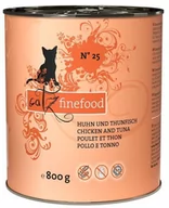 Mokra karma dla kotów - Catz Finefood N.25 Kurczak i Tuńczyk Puszka 800g 12084 - miniaturka - grafika 1