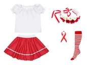 Dresy i komplety dla dziewczynek - ZESTAW NARODOWY BIAŁO-CZERWONY 116-128 5el - miniaturka - grafika 1