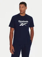 Koszulki męskie - Reebok T-Shirt RK25141CCM Granatowy Regular Fit - miniaturka - grafika 1