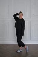 Bluzy damskie - Krótka bluza MOSCA black - miniaturka - grafika 1