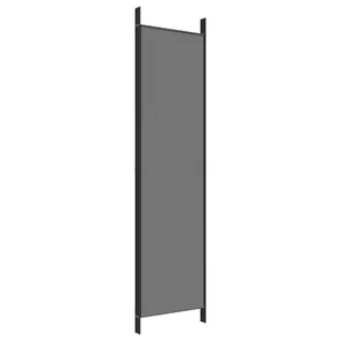 Lumarko Parawan 4-panelowy, antracytowy, 200x200 cm, tkanina! - Parawany - miniaturka - grafika 7