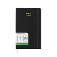 Kalendarze - Kalendarz Książkowy Bez Dat Tygodniowy Moleskine L Twarda Oprawa Czarny 13X21Cm - miniaturka - grafika 1