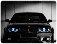 Podkładki pod mysz - PODKŁADKA POD MYSZKĘ BMW M3 Z IMIENIEM 23x19CM DO LAPTOPA - miniaturka - grafika 1
