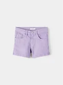 Spodenki damskie - NAME IT Szorty jeansowe Nkfrose 13212157 Fioletowy Regular Fit - miniaturka - grafika 1