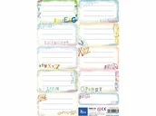 Artykuły biurowe - Tetis Naklejki na zeszyty i książki p25 KN001-03 Alfabet cena za 1 sztukę - miniaturka - grafika 1