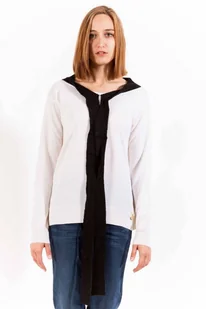 BIAŁY SWETER LOVE MOSCHINO DAMSKI - Love Moschino - Koszulki i topy damskie - miniaturka - grafika 1