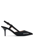 Czółenka - LOVE MOSCHINO Szpilki JA10267G1NIMX00040 Czarny - miniaturka - grafika 1