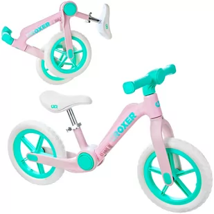 Rowerek biegowy składany Croxer Foldi Mint/Pink - Rowerki biegowe - miniaturka - grafika 1