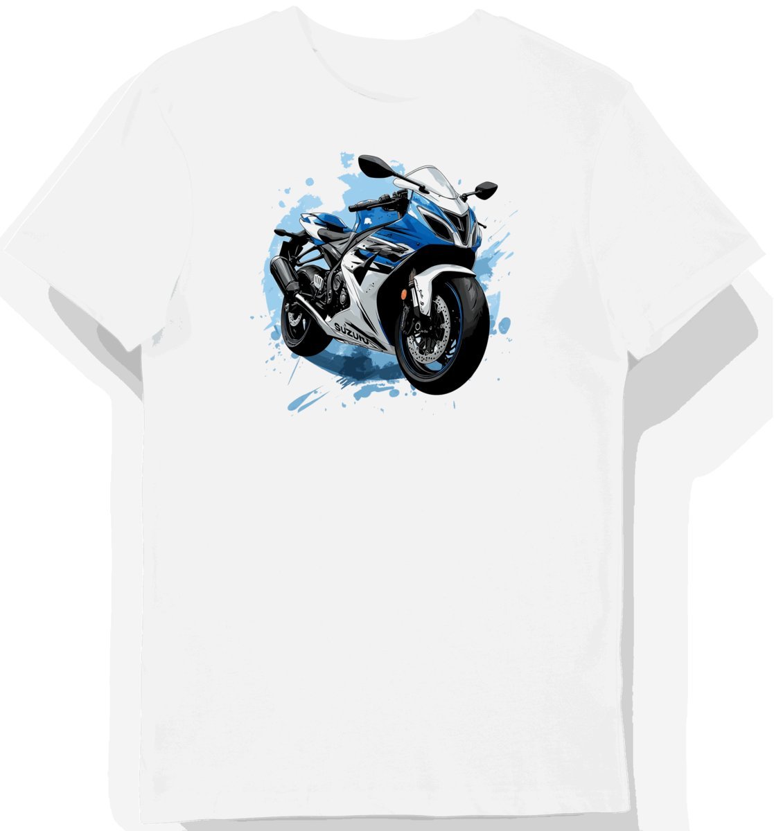 Koszulka męska biała Sportowy Urok Suzuki S