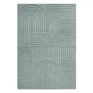 Turkusowy dywan wełniany Flair Rugs Zen Garden, 120x170 cm - Dywany - miniaturka - grafika 1