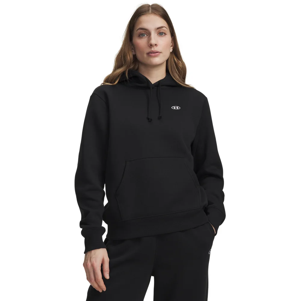 Bluza damska z kapturem czarna Under Armour Rival Flc M